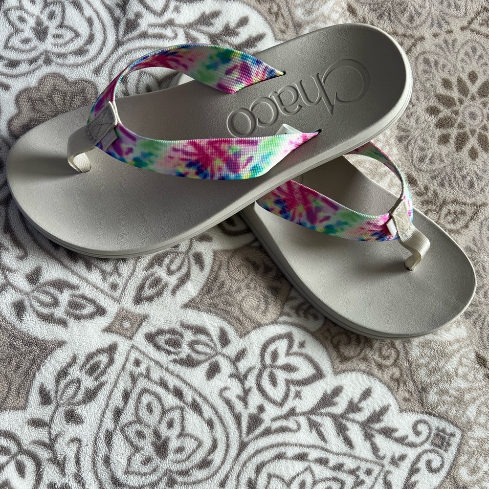 Chaco Multicolor Tie-Dye Sandals